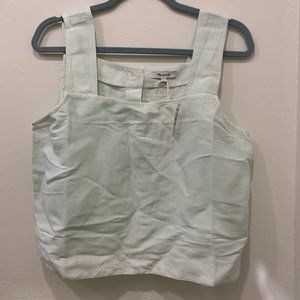 NWT Madewell Sunside Button-Back Tank Top: Earth-Dyed Edition